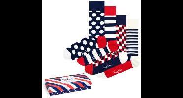 Happy socks 4 stuks Stripe Socks Gift Box