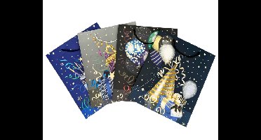 Cadeautas Verjaardag Deluxe Assorti (26x10x32cm)