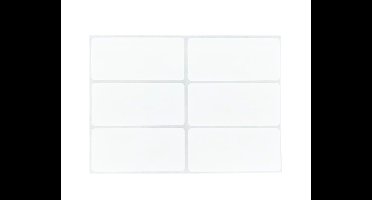 Blanco Etiketten Zelfklevend M (6 op 1 vel, 10 vellen)