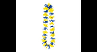 Hawaii Ketting Blauw-Geel