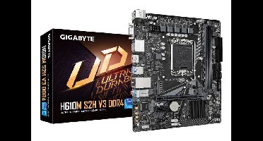 GIGABYTE H610M S2H V3 DDR4 moederbord Intel H610 Express LGA 1700 micro ATX