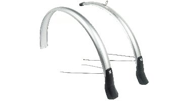 Spatbordset Eurofender Elegance 28" x 46 mm - smoke / titanium