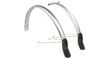 Spatbordset Eurofender Snello 28" x 46 mm - smoke / titanium