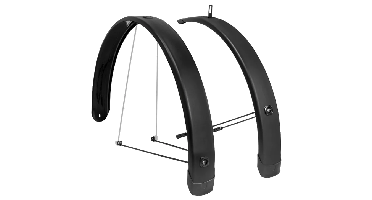 Spatbord set Eurofender Tempo Square 28 inch 58mm - zwart