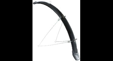 Spatbordset Eurofender Elegance 28" x 46 mm - zwart