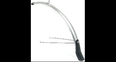Voorspatbord Eurofender Snello 28" x 51 mm - zilver