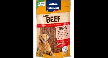 VITAKRAFT Pure Beef Strips - traktatie voor hond - 80 g