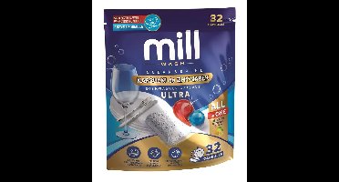 MILL Vaatwascapsules CLEAN&SHINE Ultra 32 stuks 3K.D