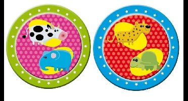 Bord Dieren 23 cm 8 stuks