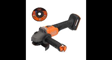 Accu haakse slijper - BLACK&DECKER - BCG6L8N-XJ - Borstelloos - 18V - 115m - Accu niet inbegrepen