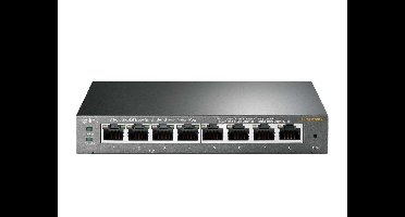 TP-Link TL-SG108PE Managed L2 Gigabit Ethernet (10/100/1000) Power over Ethernet (PoE) Zwart