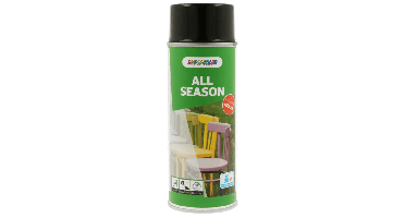 Spuitlak Dupli-Color RAL-9005 - 400 ml / all season / gitzwart, glans