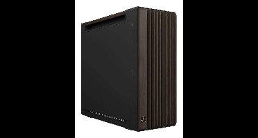 ASUS ProArt PA602 Wood Edition Modern Black - Metal Panel Midi Tower Zwart, Hout