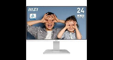 PC-monitor - MSI - 23,8 inch - Full HD - 100 Hz - VA-paneel - 1 ms - Wit - PRO MP2412W