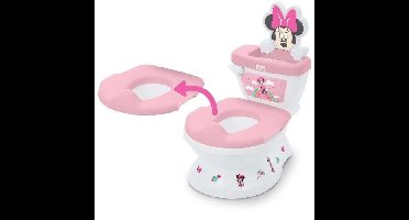 DISNEY BABY - MINNIE - Mini toilet met meegeleverde toiletbrilverkleiner, 2 in 1, MySize, Uitneembaar potje voor eenvoudige reiniging