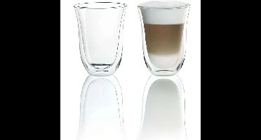 DELONGHI Lot de 2 tasses Latte Macchiato - 22 cl