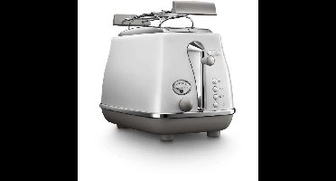 Broodrooster - DELONGHI - CTOC2103.W - 900 W - 2 sleuven - Wit
