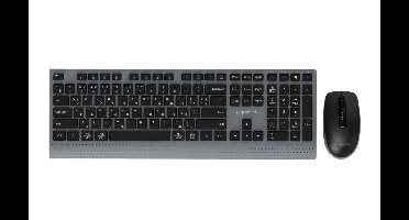 Gembird KBS-WPS-02-CYRL Dual-mode slanke draadloze desktopset, 2.4G+BT, RU-layout