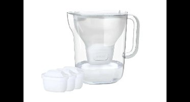 BRITA Style ESSENTIAL XL filterkan wit + 3 x MX Pro Pure Performance filter