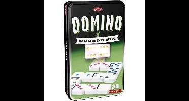 TACTIC Domino Double 6 - Metalen doos