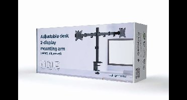 Gembird MA-D2-01 flat panel bureau steun 81,3 cm (32") Zwart