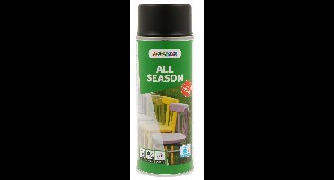 Spuitlak Dupli-Color RAL-9005 - 400 ml / all season / gitzwart, zijdeglans
