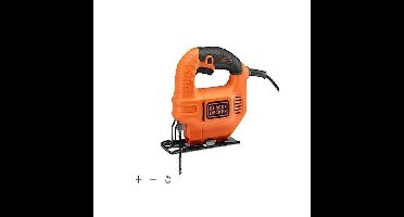 Decoupeerzaag - BLACK+DECKER - BES410K - 410W - Geïntegreerde stofafzuiging - U-vormig zaagblad voor hout