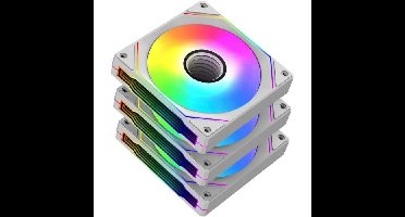 Pakket van 3 ventilatoren - XIGMATEK Infinity G20A - 120 mm - Voor pc-behuizing - Wit