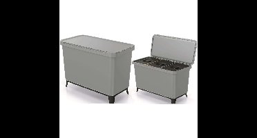 KEDEN KOSZ NA ŚMIECI SYSTEMA 3x10L - SMOOTH GRAY (levertijd 8 werkdagen)