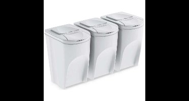 KEDEN KOSZ NA ŚMIECI SORTIBOX 35L SET 3 - POPIELATY.... .. (levertijd 8 werkdagen)
