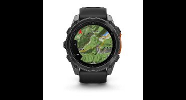 Garmin Fenix 8 3,56 cm (1.4") AMOLED 51 mm Digitaal 454 x 454 Pixels Touchscreen Grijs Wifi GPS