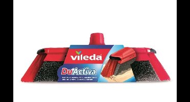Vileda 151221 bezem Binnen Zachte/harde haren Polyethyleentereftalaat (PET), Rubber Zwart, Grijs, Rood