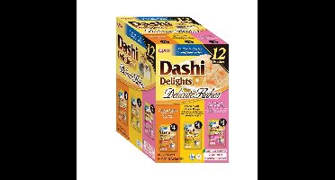 INABA Dashi Delights Delicate flakes Chicken mix - nat kattenvoer - 12x40g
