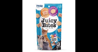 INABA Juicy Bites Crab and Scallop - Kattensnoepje - 3x11,3 g