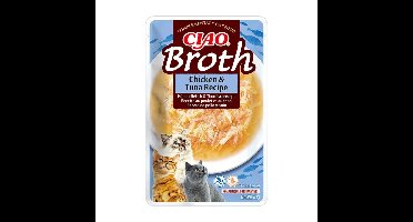INABA Ciao Broth with chicken, salmon, tuna and scallop - Kattensnoepje - 10x40g