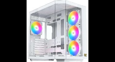 XIGMATEK CUBI II Arctic Case zonder voeding - Cube - E-ATX-formaat - Wit
