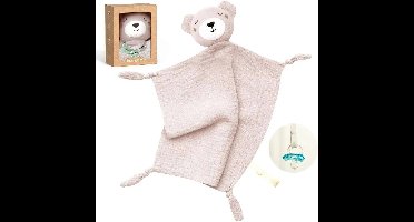 Momcozy katoenen teddybeer voor baby's, roze