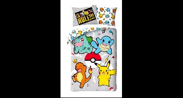 Pokémon Dekbedovertrek Pokemon Rules 140 x 200 cm (70 x 90 cm)