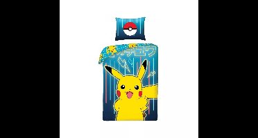 Pokemon dekbedovertrek Pokémon Neon 140 x 200 cm - 70 x 90 cm - katoen