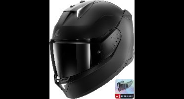 SHARK Skwal i3 Dark Shadow, Integraalhelm, Mat zwart KMA