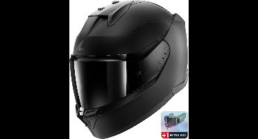 SHARK D-Skwal 3 Dark Shadow, Integraalhelm, Mat zwart KMA