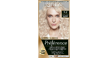 L'Oréal Paris Préférence - 9.2 Zeer Zeer Licht Beige Parelmoer Blond