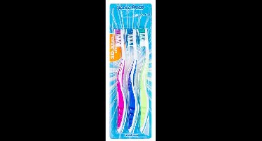 Sencefresh Medium 3D-Extra Clean Tandenborstels 3-pack