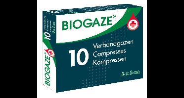Biogaze Verbandgazen 5x5cm