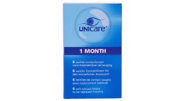 Unicare 1 Month 6 Zachte Contactlenzen -1.25
