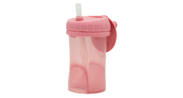Difrax Cup with Straw Non Spill Raspberry
