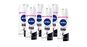 Nivea Black & White Invisible Original Deodorant Spray Pocket Voordeelverpakking