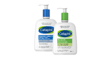 Cetaphil Daily Facial Cleanser + Moisturizing Lotion 470ML Combi