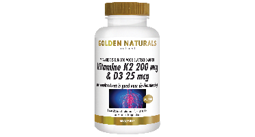 Golden Naturals Vitamine K2 200mcg & D3 25mcg Capsules