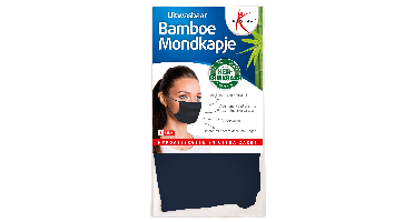 Lucovitaal Bamboe Mondkapje Blauw